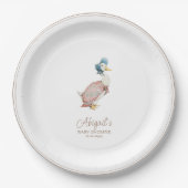 Classic Peter the Rabbit Baby Shower Pappteller (Vorderseite)