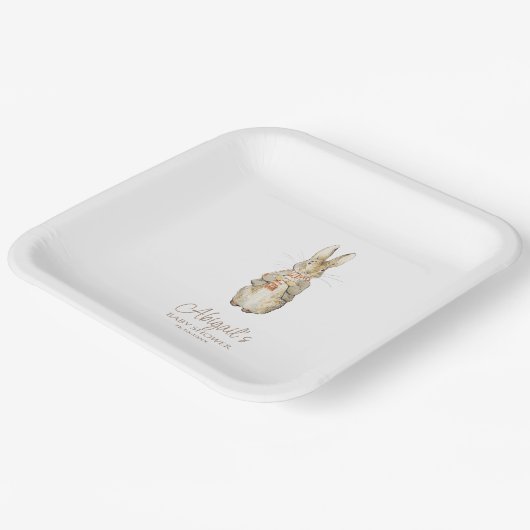 Classic Peter the Rabbit Baby Shower Pappteller (Gewinkelt)