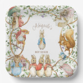 Classic Peter the Rabbit Baby Shower Pappteller (Vorderseite)