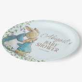 Classic Peter the Rabbit Baby Shower Pappteller (Schrägansicht)