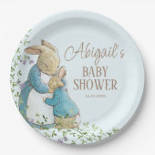 Classic Peter the Rabbit Baby Shower Pappteller (Vorderseite)