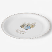 Classic Peter the Rabbit Baby Shower Pappteller (Schrägansicht)