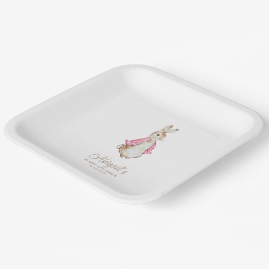 Classic Peter the Rabbit Baby Shower Pappteller (Gewinkelt)