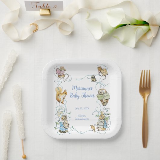 Classic Peter the Rabbit Baby Shower Pappteller (Hochzeit)