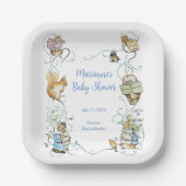 Classic Peter the Rabbit Baby Shower Pappteller (Vorderseite)