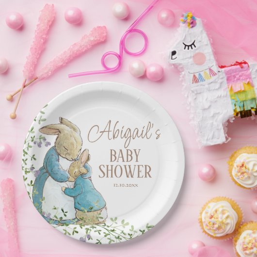 Classic Peter the Rabbit Baby Shower Pappteller (Party)