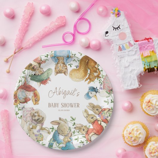 Classic Peter the Rabbit Baby Shower Pappteller (Party)