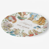 Classic Peter the Rabbit Baby Shower Pappteller (Schrägansicht)