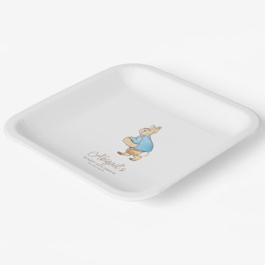 Classic Peter the Rabbit Baby Shower Pappteller (Gewinkelt)