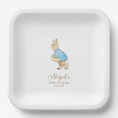 Classic Peter the Rabbit Baby Shower Pappteller (Vorderseite)