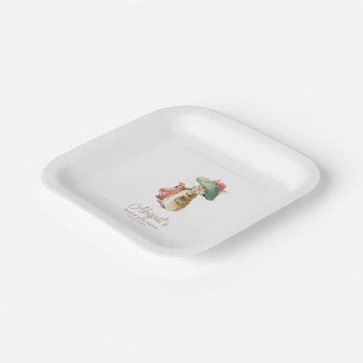 Classic Peter the Rabbit Baby Shower Pappteller (Gewinkelt)