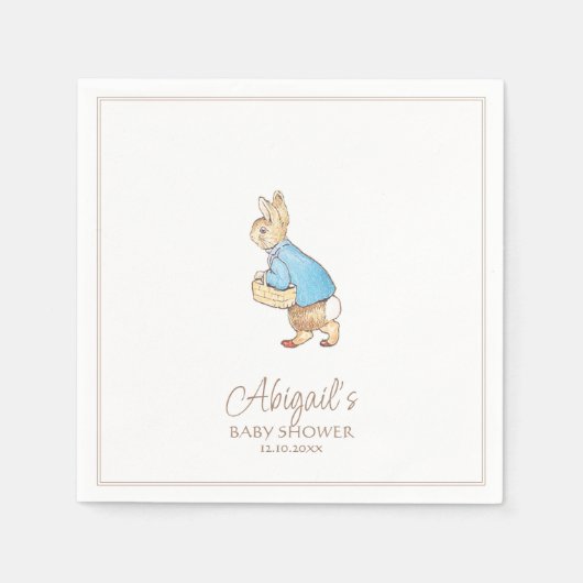 Classic Peter the Rabbit Baby Shower Serviette (Vorderseite)