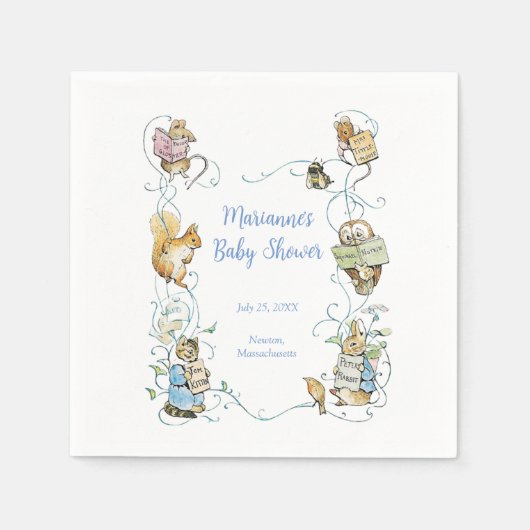 Classic Peter the Rabbit Baby Shower Serviette (Vorderseite)