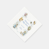 Classic Peter the Rabbit Baby Shower Serviette (Ecke)