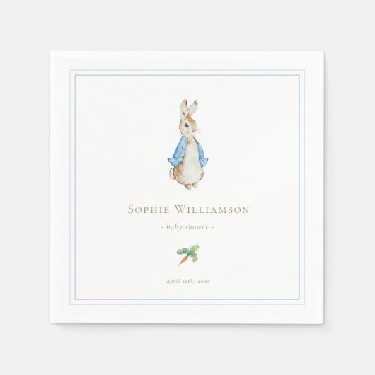 Classic Peter the Rabbit Baby Shower Serviette (Vorderseite)