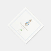 Classic Peter the Rabbit Baby Shower Serviette (Ecke)