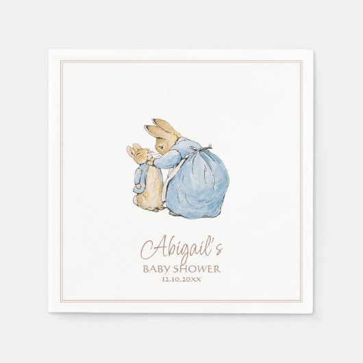 Classic Peter the Rabbit Baby Shower Serviette (Vorderseite)