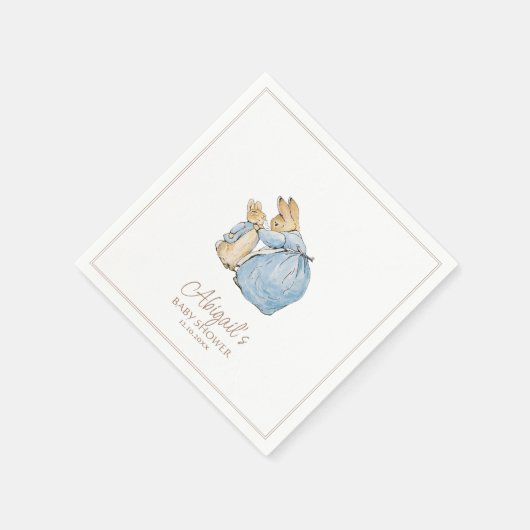 Classic Peter the Rabbit Baby Shower Serviette (Ecke)
