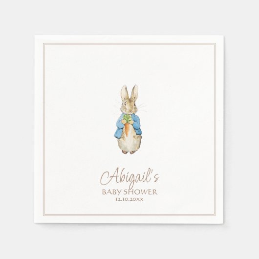 Classic Peter the Rabbit Baby Shower Serviette (Vorderseite)