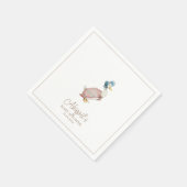 Classic Peter the Rabbit Baby Shower Serviette (Ecke)