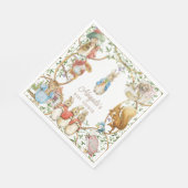 Classic Peter the Rabbit Baby Shower Serviette (Ecke)