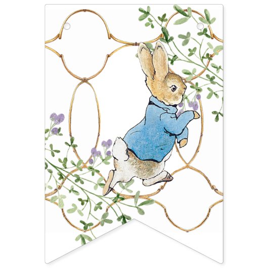 Classic Peter the Rabbit Baby Shower Wimpelkette (Erste Fahne)
