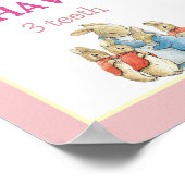 Classic Peter the Rabbit Editable Meilenstein Post Poster (Ecke)