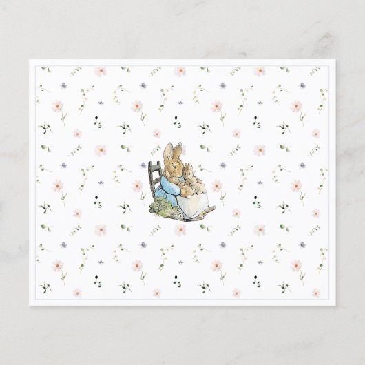 Classic Peter the Rabbit Twin Shower Advice Card (Rückseite)