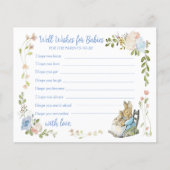 Classic Peter the Rabbit Twin Shower Advice Card (Vorderseite)