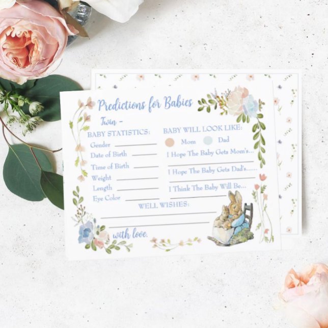 Classic Peter the Rabbit Twin Shower Predictions (Von Creator hochgeladen)