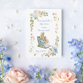 Classic Peter the Rabbit Twins Baby Shower Einladung