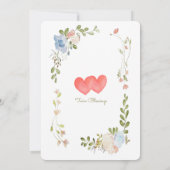 Classic Peter the Rabbit Twins Baby Shower Einladung (Rückseite)