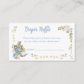 Classic Peter the Rabbit Twins Diaper Raffle Begleitkarte (Vorderseite)