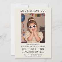 Classic Photo for Birthday Party