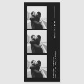 Classic Photo Strip Wedding Magnetic Save The Date Magnetkarte (Vorderseite)