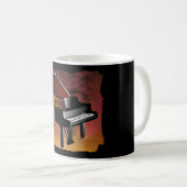 Classic Piano Design Geschenke Kaffeetasse (VorderseiteRechts)