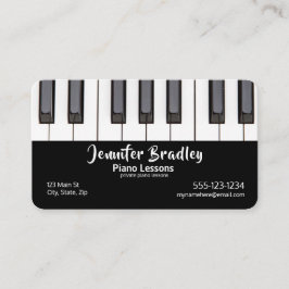 Classic Piano Teacher Business Cards Visitenkarte