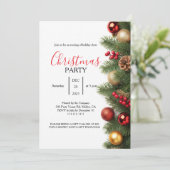 Classic Pine Company Christmas Party Invitation Einladung (Stehend Vorderseite)