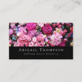 Classic Pink Blume Florist Blume Shop Visitenkarte (Vorderseite)