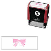 Classic Pink Bow Design Permastempel (Beispiel)