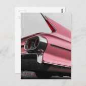 Classic Pink Cadillac Postkarte (Vorne/Hinten)