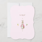 Classic Pink Peter der Rabbit Beatrix Baby Dusche Einladung (Rückseite)