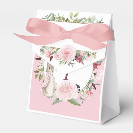 Classic Pink Peter Rabbit Floral Geburtstag Geschenkschachtel (Vorderseite)