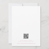 Classic Pink Stripes Photo Wedding Save The Date (Rückseite)