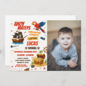 Classic Pirate - Einladung zum Foto (Vorne/Hinten)