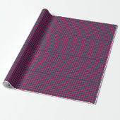 Classic Pixel Buffalo Plaid in Hot Pink Geschenkpapier (Ungerollt)