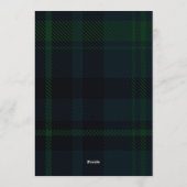 Classic Plaid Little Bear Birthday Photo Einladung (Rückseite)