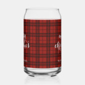 Classic Plaid Merry Christmas Festive - Dosenglas (Rechts)