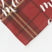 Classic Plaid Merry Christmas Festive -  Fleecedecke (Ecke)