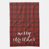 Classic Plaid Merry Christmas Festive - Geschirrtuch (Vertikal)